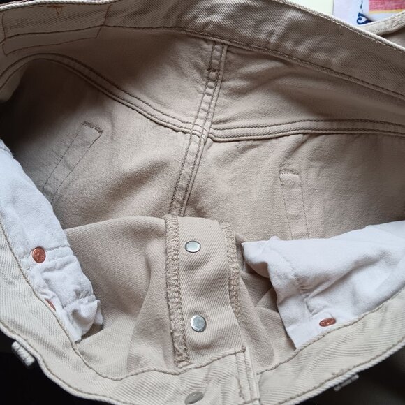 Vintage Men's Levi's 501 Jeans 34x31 Fit 1990's Sand Denim Made USA Buttonfly - Picture 8 of 10